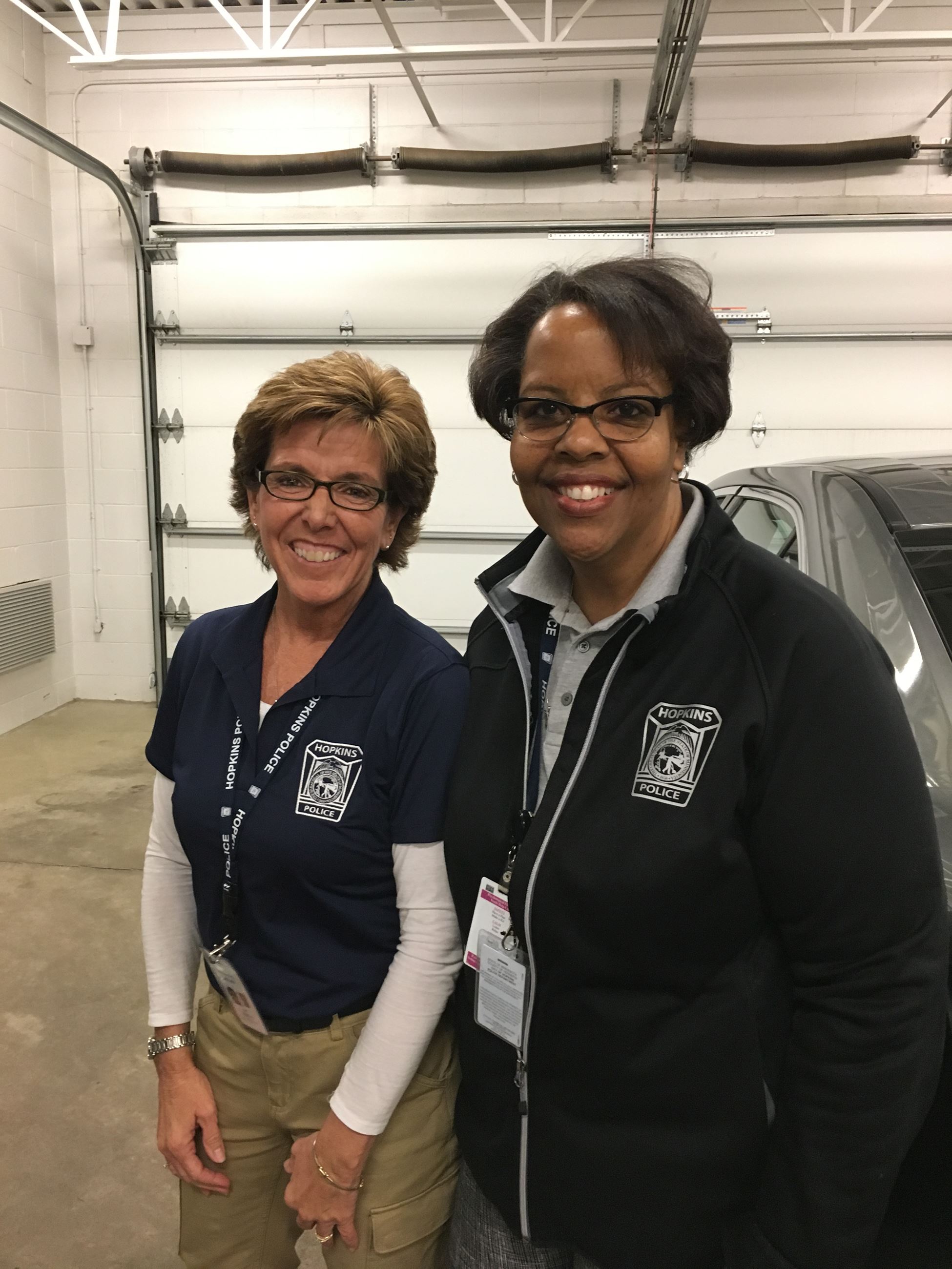 Volunteer Sue Rhodes and Julia Ross