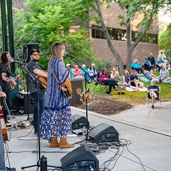 Band playing at Sunset Series