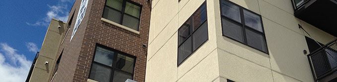 Close Up Image of Brick Building